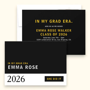 Invitation à la soirée de l'ère du dégradé typogra