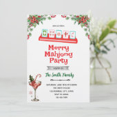 Invitation à la soirée de Mahjong de Noël (Debout devant)
