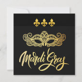 Invitation à la Soirée de Mardi Gras Masqué (Devant)