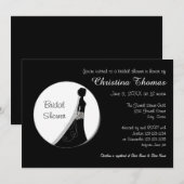 Invitation à la soirée de mariage - Circle Bride (Devant / Derrière)