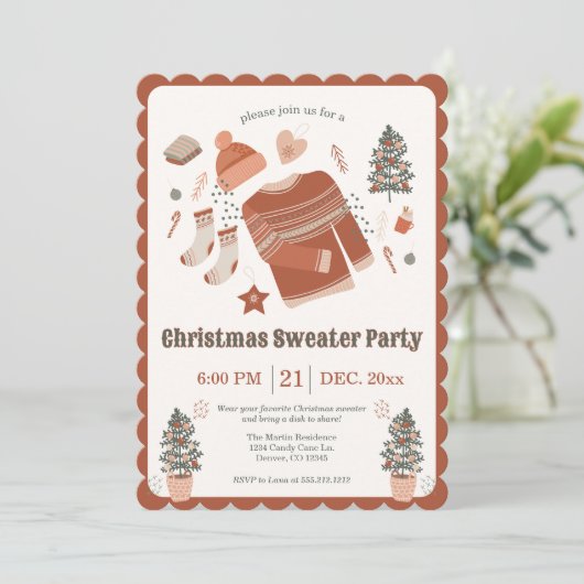 Invitation à la Soirée de Noël (Debout devant)