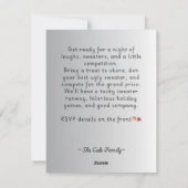 Invitation à la soirée de Noël au pull moche (Dos)