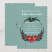 Invitation à la soirée de Noël d'entreprise formel (Devant / Derrière)