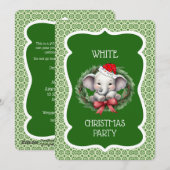 Invitation à la soirée de Noël Eléphant Blanc (Devant / Derrière)