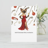 Invitation à la soirée de Noël GOLF pour les amate (Debout devant)