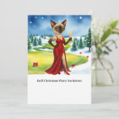 Invitation à la soirée de Noël GOLF pour les amate (Debout devant)
