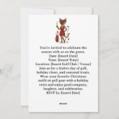 Invitation à la soirée de Noël GOLF pour les amate (Dos)