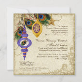 Invitation à la soirée de Noël officielle Paon & P (Dos)