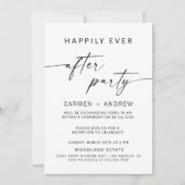 Invitation à la soirée de réception,  Happily Ever (Devant)