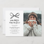 Invitation à la soirée de remise de diplômes Black (Devant)