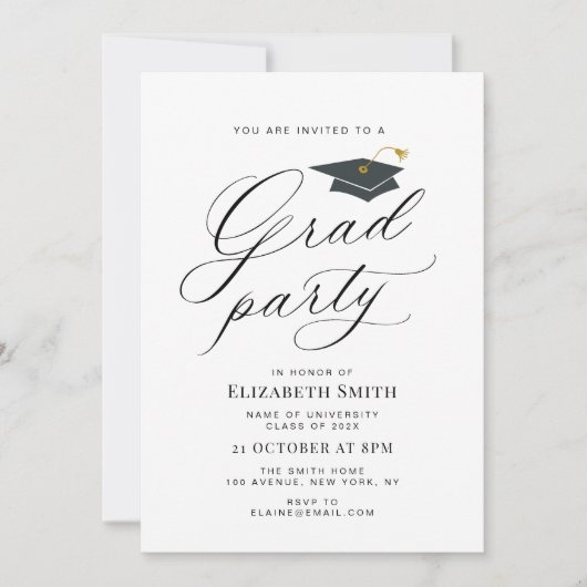 invitation à la soirée de remise de diplômes de ca (Devant)