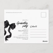 Invitation à la soirée de remise des diplômes de B (Dos)