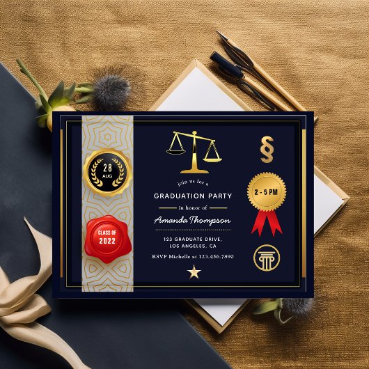 Invitation à la soirée de remise des diplômes en d