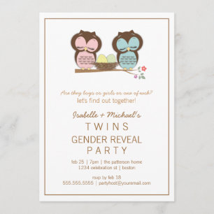 Invitation à la soirée de révélation de genre pour