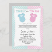 Invitation à la soirée de révélation masculine ros (Devant / Derrière)