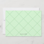 Invitation à la soirée de révélation masculine ros (Dos)