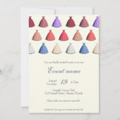 Invitation à la soirée de robe de cocktail événeme (Devant)