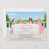 Invitation à la Soirée de Thé de Mariage pour Dame (Devant)