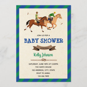 Invitation à la soirée de thème du match de polo