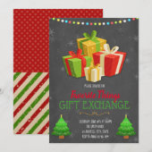 Invitation à la soirée d'échange de cadeaux préfér (Devant / Derrière)