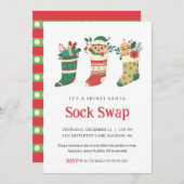 Invitation à la soirée d'échange de chaussettes Se (Devant / Derrière)