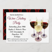 Invitation à la soirée dégustation de vin (Devant / Derrière)