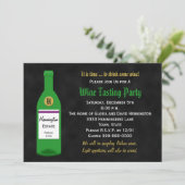 Invitation à la soirée dégustation de vin (Debout devant)