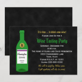 Invitation à la soirée dégustation de vin (Devant / Derrière)