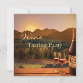 Invitation à la soirée dégustation de vin (Devant)