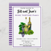 Invitation à la soirée dégustation de vin (Devant / Derrière)