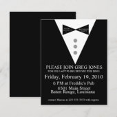 Invitation à la soirée d'enterrement de vie de gar (Devant / Derrière)