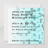 Invitation à la soirée d'enterrement de vie de gar (Dos)