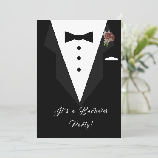 Invitation à la soirée d'enterrement de vie de gar (Debout devant)