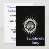 Invitation à la soirée d'enterrement de vie de jeu (Devant / Derrière)