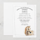Invitation à la soirée des courses de chevaux derb (Devant / Derrière)