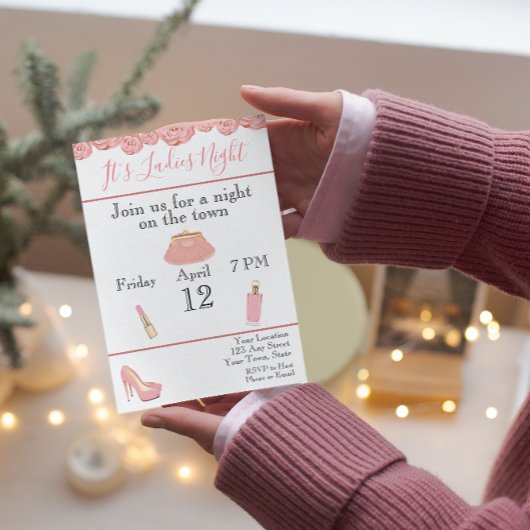 Invitation à la soirée des dames enterrement de vi