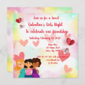 Invitation à la soirée des Galentines (Devant / Derrière)