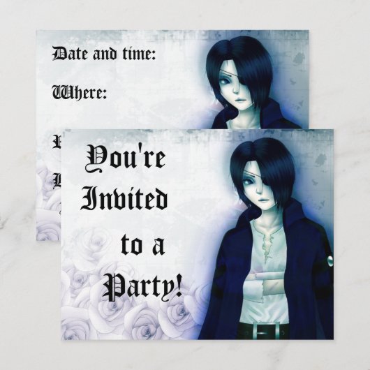 Invitation à la soirée des petits garçons (Devant / Derrière)