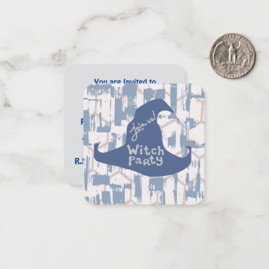 Invitation à la soirée des sorcières : (Devant/Arrière en situation)