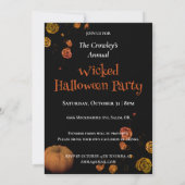 Invitation à la soirée d'Halloween de la sorcière (Dos)