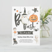 Invitation à la soirée d'Halloween - Fête costumée (Debout devant)