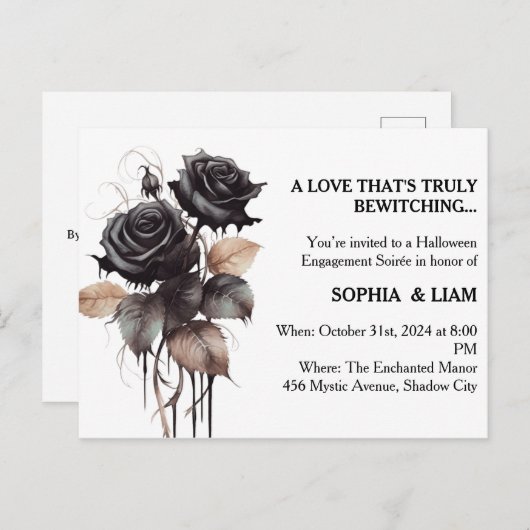 Invitation à la soirée d'Halloween sur le thème de (Devant / Derrière)