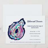 Invitation à la soirée d'huitres du dîner de répét (Devant / Derrière)