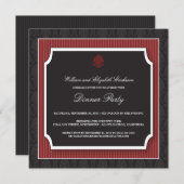 Invitation à la soirée Dîner-soirée élégante à Dam (Devant / Derrière)