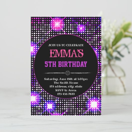 Invitation à la soirée disco (Debout devant)