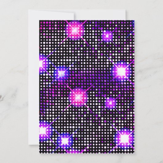 Invitation à la soirée disco (Dos)