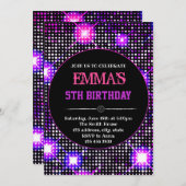 Invitation à la soirée disco (Devant / Derrière)