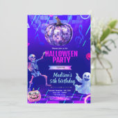 invitation à la soirée disco Halloween (Debout devant)