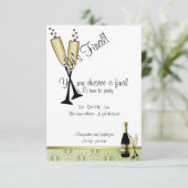 Invitation à la soirée Divorce Champagne (Debout devant)