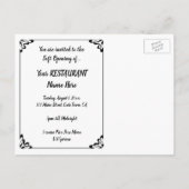 Invitation à la soirée d'ouverture de Van Gogh Res (Dos)